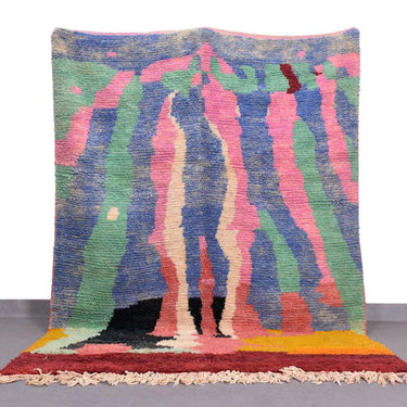 Vintage Moroccan Rug 9.1 x 9.1 feet / 280 x 280 cm